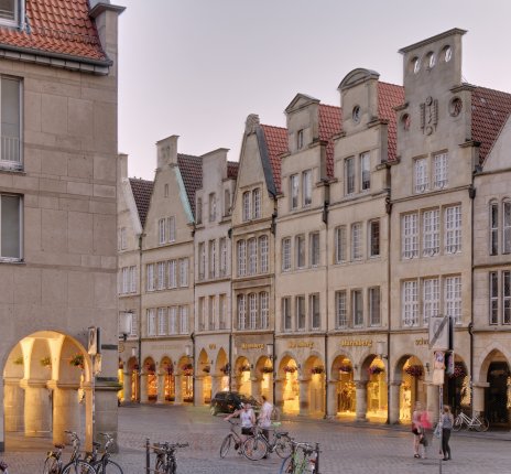 Prinzipalmarkt in der Altstadt von Münster © DZT/Mark Wohlrab