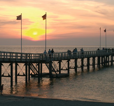 Ferienpark Weissenhäuser Strand - Abendstimmung auf der Seebrücke