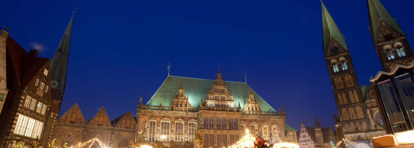 Weihnachtsmarkt am Rathaus in Bremen