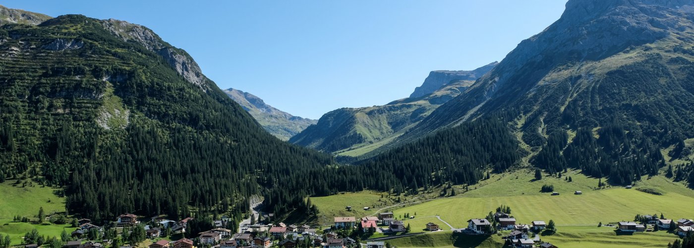 Blick auf Lech am Arlberg